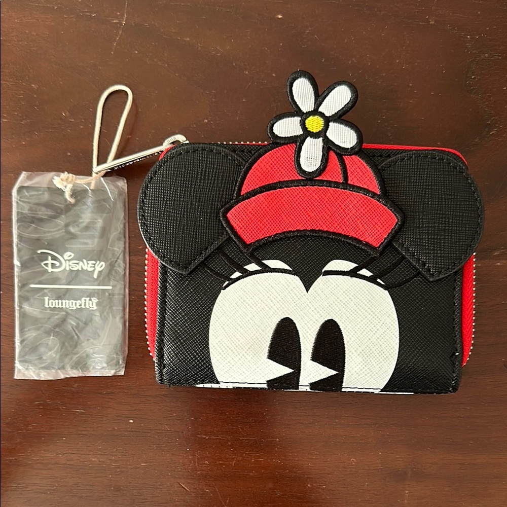 Loungefly Red and Black Minnie Mouse Wallet
